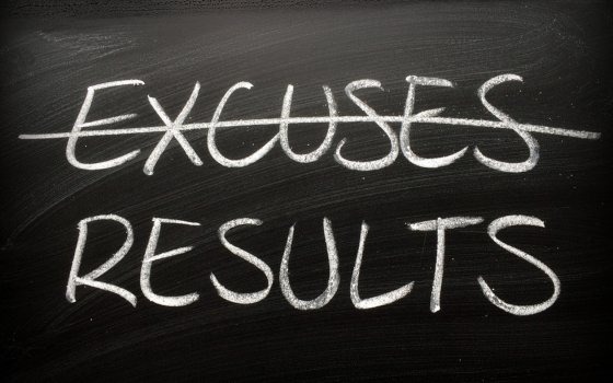 No Excuses Results 560 x 350
